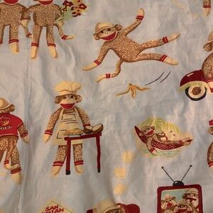 🌲 Nic & Nora Sock-monkey pillowcase